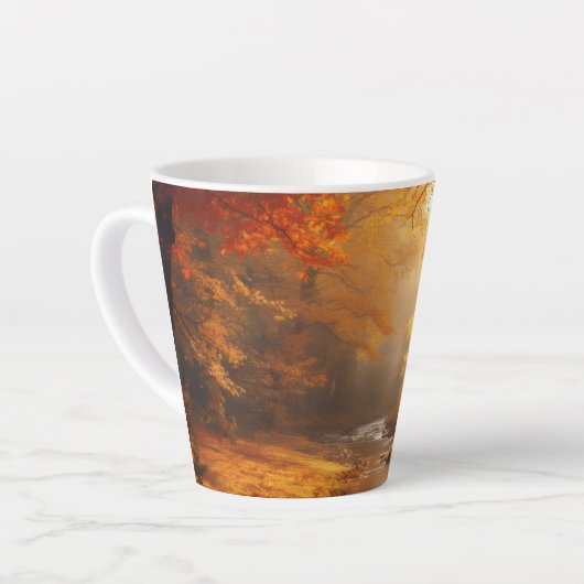 Fall Scene Latte Mug カフェラテマグ (左アングル)
