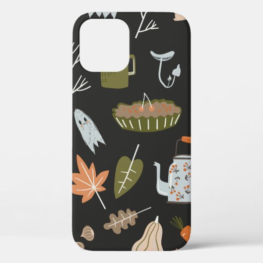 Fall seamless pattern with cozy nature elements. C Case-Mate iPhoneケース (裏面)