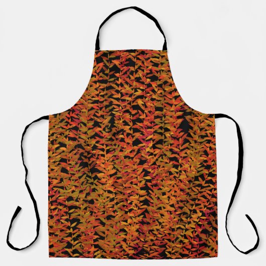 Fall Season Changing Colors Foliage Leaves Art エプロン (正面)