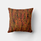 Fall Season Changing Colors Foliage Leaves Art クッション (裏面)