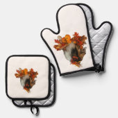 Fall Sheltie 鍋つかみ&鍋敷きセット (正面/裏面)