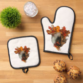 Fall Sheltie 鍋つかみ&鍋敷きセット (トップダウン)