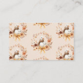 Fall Silly goose Diaper raffle ticket エンクロージャーカード (裏面)