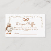 Fall Silly goose Diaper raffle ticket エンクロージャーカード (正面)