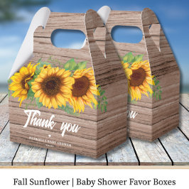 Fall Sunflower | ベビーシャワー フェイバーボックス