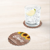Fall Sunflower | ベビーシャワー  ペーパーコースター (インサイチュ)