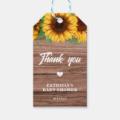 Fall Sunflower | Baby Shower ギフトタグ (正面)