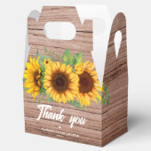 Fall Sunflower | Baby Shower フェイバーボックス (オープン)