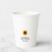 Fall Sunflower Baby Shower 紙コップ (正面)