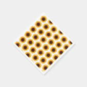 Fall Sunflowers Baby Shower スタンダードカクテルナプキン (角)