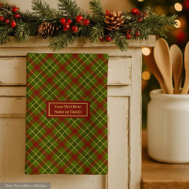 Fall Tartan Hand Towel Personalized Checkered キッチンタオル