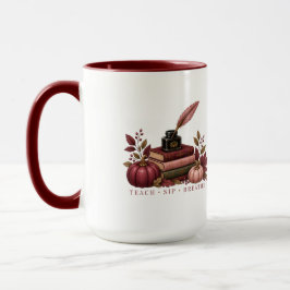 Fall Teacher Mug | Dark Academia Mindful Teacher G マグカップ
