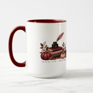 Fall Teacher Mug | Dark Academia Mindful Teacher G マグカップ