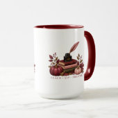 Fall Teacher Mug | Dark Academia Mindful Teacher G マグカップ (正面右)