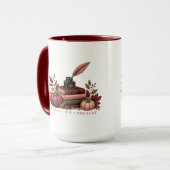 Fall Teacher Mug | Dark Academia Mindful Teacher G マグカップ (正面左)