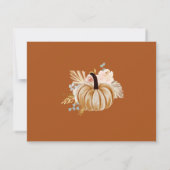 Fall Terracotta Advice and Wishes Bridal Shower (裏面)