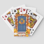 Fall Thanksgiving Autumn Harvest Spiral Notebook トランプ (裏面)