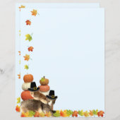 Fall / Thanksgiving Cat Stationary (正面/裏面)