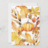 Fall Thanksgiving Dinner Invitation 招待状 (裏面)