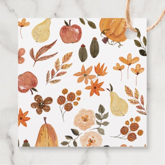 Fall Theme Baby Shower  フェイバータグ (裏面)