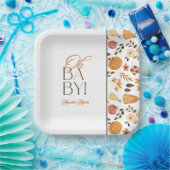 Fall Theme Baby Shower ペーパープレート (パーティー)