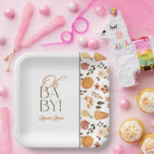 Fall Theme Baby Shower ペーパープレート (パーティー)