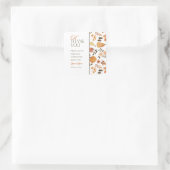 Fall Theme Baby Shower Thank You Sticker スクエアシール (バッグ)