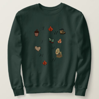 fall theme sweater  スウェットシャツ