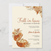 Fall themed engagement party Invitation 招待状 (正面)