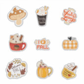 Fall-Themed Sticker Set with Cozy Autumn Vibes シール (正面)