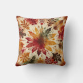 Fall / Tie Dye /  Bullseye Leaves クッション (裏面)