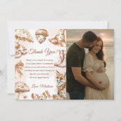 Fall Toile De Jouy Woodland Thank You Card Photo  招待状 (正面)