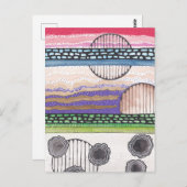 Fall Topファンタジー、オリジナル混合メディアアートワーク ポストカード (正面/裏面)