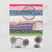 Fall Topファンタジー、オリジナル混合メディアアートワーク ポストカード (正面)