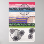 Fall Topファンタジー、オリジナル混合メディ絵画ア ポスター (正面)