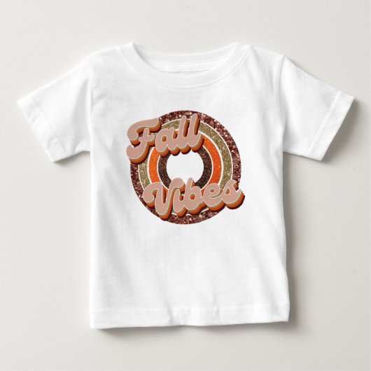 Fall Vibes ベビーTシャツ (正面)