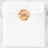 Fall Vibes ラウンドシール (バッグ)