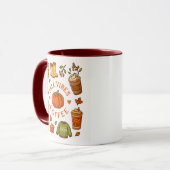 Fall Vibes Coffee Mug – Cozy Autumn Aesthetic  マグカップ (正面左)