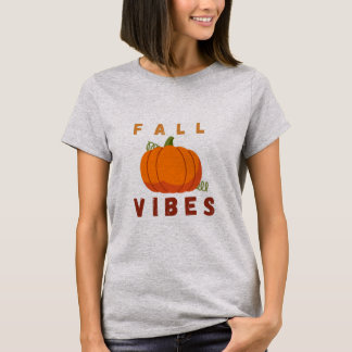 Fall Vibes – Cute Pumpkin Autumn T-Shirt Tシャツ