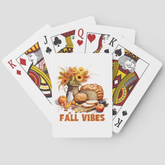Fall Vibes Playing Cards トランプ (裏面)