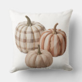 Fall vibes pumpkin Throw Pillow クッション (裏面)