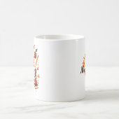 Fall Vibes Teacher Life - レトロかわいい オーダーメイド コーヒーマグカップ (中央)