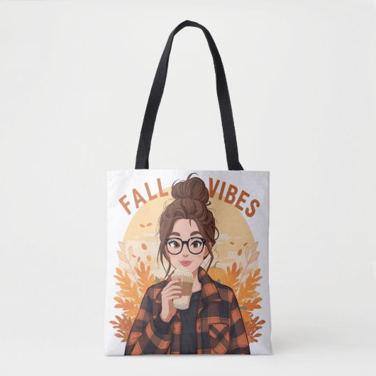 Fall Vibes Tote トートバッグ (正面)