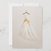 Fall Watercolor Floral Bridal Shower Invite 招待状 (裏面)