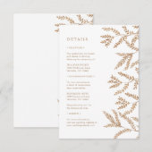 Fall Wedding エンクロージャーカード (正面/裏面)