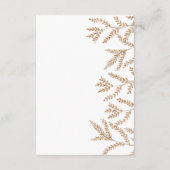 Fall Wedding エンクロージャーカード (裏面)