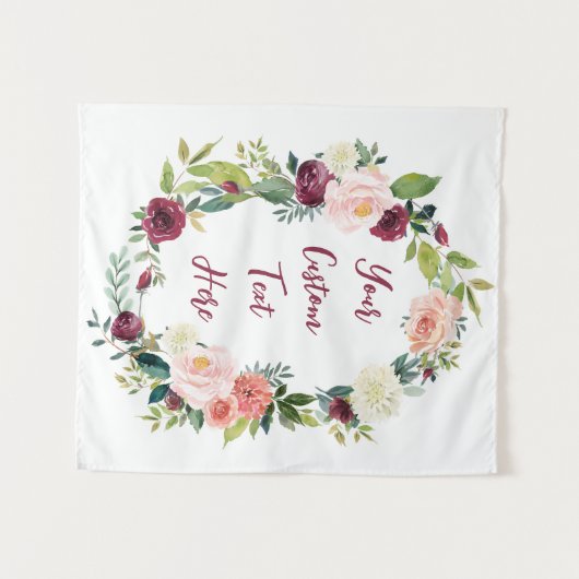 Fall Wedding Backdrop Autumn Photobooth Decor Prop タペストリー (正面(横))