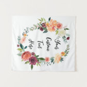 Fall Wedding Backdrop Photo Booth Decor Tapestry タペストリー (正面(横))