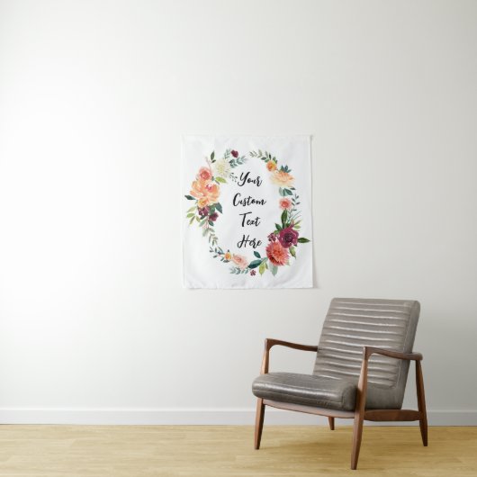 Fall Wedding Backdrop Photo Booth Decor Tapestry タペストリー (インサイチュ)