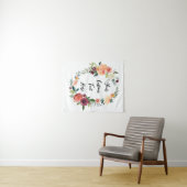 Fall Wedding Backdrop Photo Booth Decor Tapestry タペストリー (インサイチュ(横))
